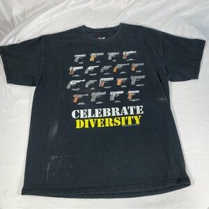 Hanes Men’s Worn Faded Condition Celebrate Diversity Ter